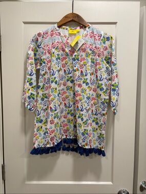 Roller Rabbit Girls Serafina Tunic w/Tassles. NWT!! Beautiful!! 100% Cotton—12